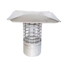 Slip-In 10 In. round Fixed Stainless Steel Chimney Cap Free Shipping New