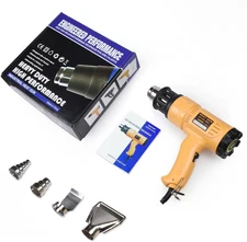 1800W Heat Gun with Variable Temperature Control and 4 Nozzles for Crafts
