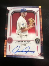 2022 Topps Tribute - Tribute Autographs Aaron Ashby #TA-AA Red /10 (AU, RC) MIL