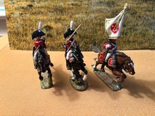 Mulberry Miniatures Custom Made. 3 Prussian Dragoons 1805 Battle of Auerstadt