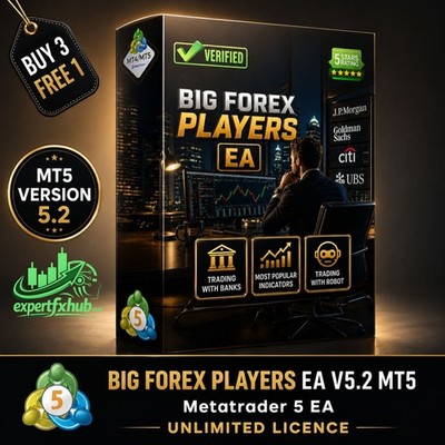 v5.2 Big Forex Players EA Expert Advisor Metatrader 5 MT5 Auto Trading Robot MQL