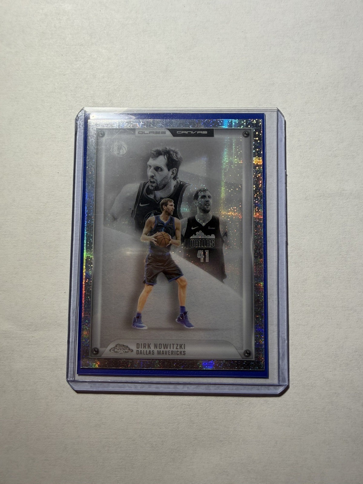 2025-26 Topps Chrome NBA #GC-13 Dirk Nowitzki Glass Canvas Case Hit SSP