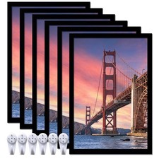 ijuerybai 6 Sets 8x12 Picture Frame, Frames for 8 x 12 Canvas 8x12, Black