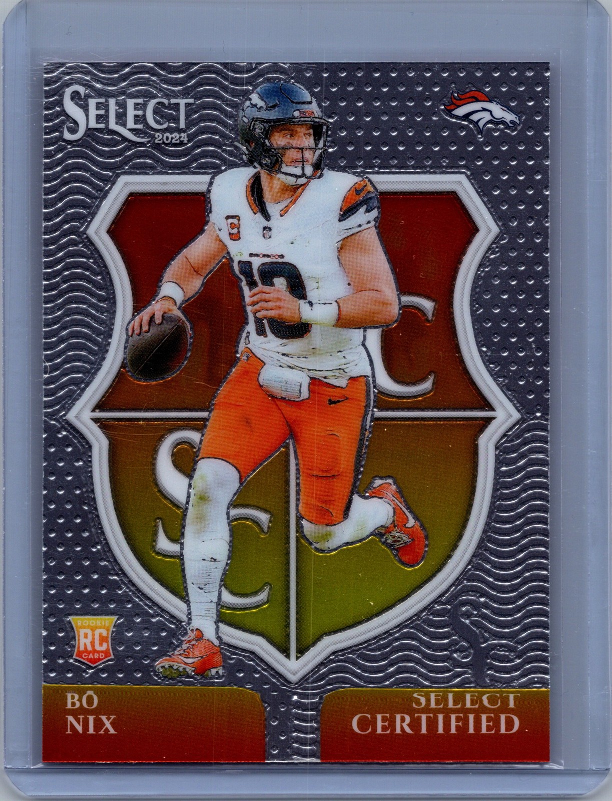 2024 Panini Select #4 Bo Nix Select Certified Rookies