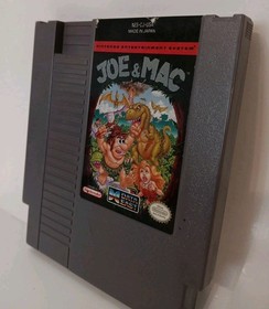 Joe & Mac Nintendo NES Cartridge Only Authentic- TESTED 