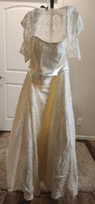 David's Bridal Wedding Dress size 14W Style 9T9948 Ivory