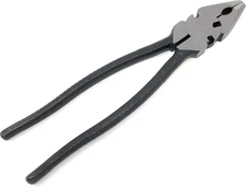 10-1/4" Button Pliers Fence Tool Black 
