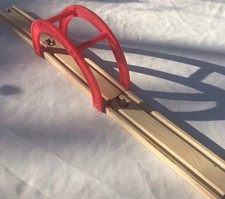 Vtg Brio Thomas Wooden Railway Train Red Bridge Wood Track Lot Montessori Toys