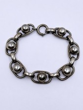 Vintage Napier 925 Sterling Silver Heavy Link...