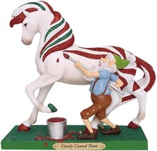 Trail of Painted Ponies Horse Candy Coated Treat Christmas Statue 6001106 NEW P