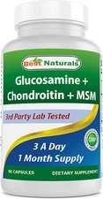 Glucosamine Chondroitin and MSM Joint Pain Relief Supplement, 90