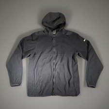 Nike Hoodie Mens M Size Black Dri-FIT Full Zip Fleece Sweatshirt Athletic Jacket