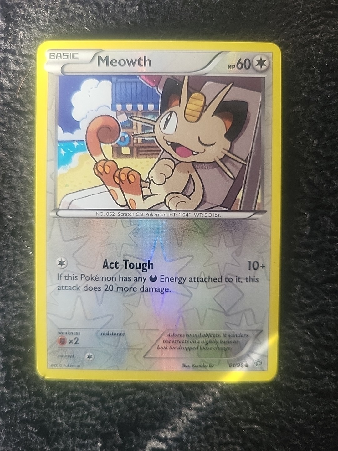 Meowth 61/98 XY-Ancient Origins Reverse Holo NM