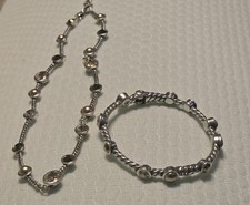 Brighton Monte Carlo Bronze Silver Crystal Am...