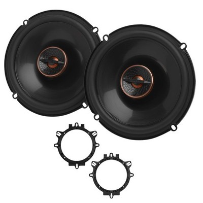Infinity REF607F 6.5'' Coaxial Speakers 120W Peak + A65S Speaker Adapter Bundle