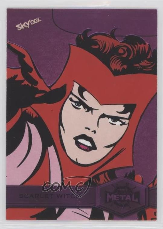 2022 Marvel Metal Universe Spider-Man Pink Light FX 66/75 Scarlet Witch #172 5oq