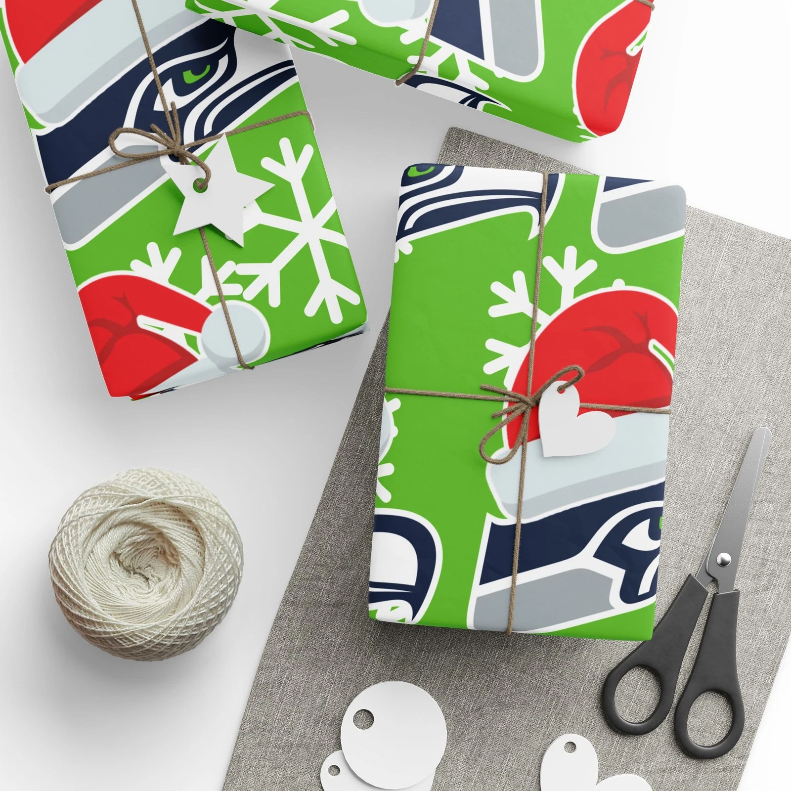 football Seattle Seahawks Wrapping Paper Christmas Gift Wrap Football Team