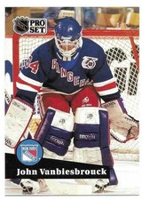 JOHN VANBIESBROUCK 1991-92 PRO SET FRENCH CARD MINT CONDITION