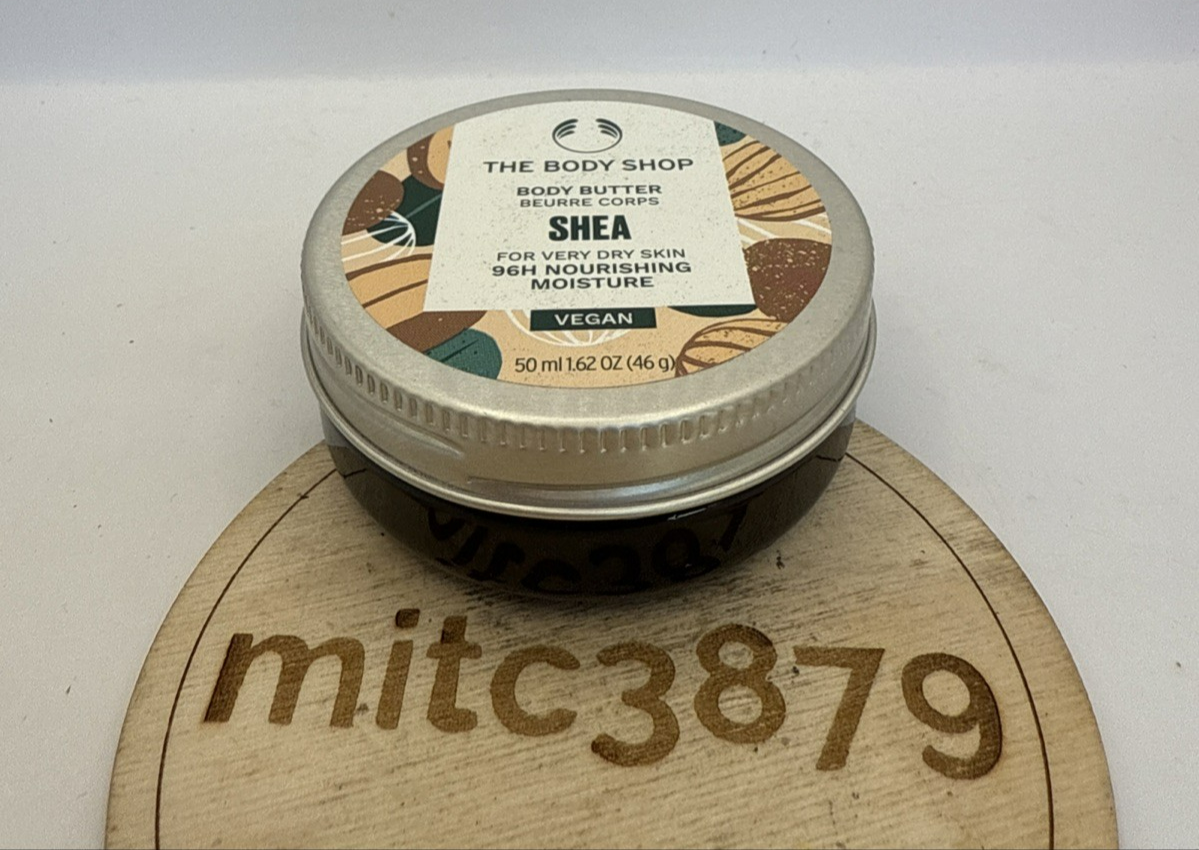 The Body Shop Shea Body Butter 50ml Vegan 96h Nourishing Moisture For Dry Skin