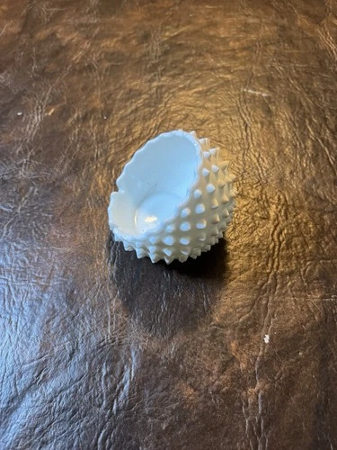Vintage Fenton Milkglass Hobnail Orb Ashtray Trinket Dish MCM Farmhouse Chip