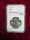 1958 P NGC MS64 Franklin Half Dollar 50c Silver US Mint 1958-P MS-64