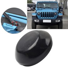 1X Black Front Window Wiper Arm Nut Cap 55155765AA For Jeep Wrangler 2018-2024