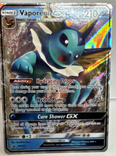 Pokémon Vaporeon GX Stella Nera Promo SM172 Carta Holo