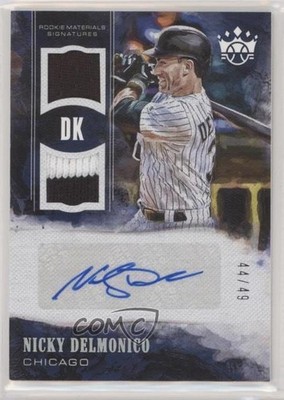 2018 Panini Diamond Kings Holo Silver 44/49 Nick Delmonico Nicky Auto RC 0c6