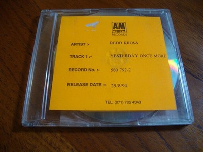 Rare REDD KROSS Yesterday Once More REFERENCE CD A&M Promotional A&M 1994 PROMO