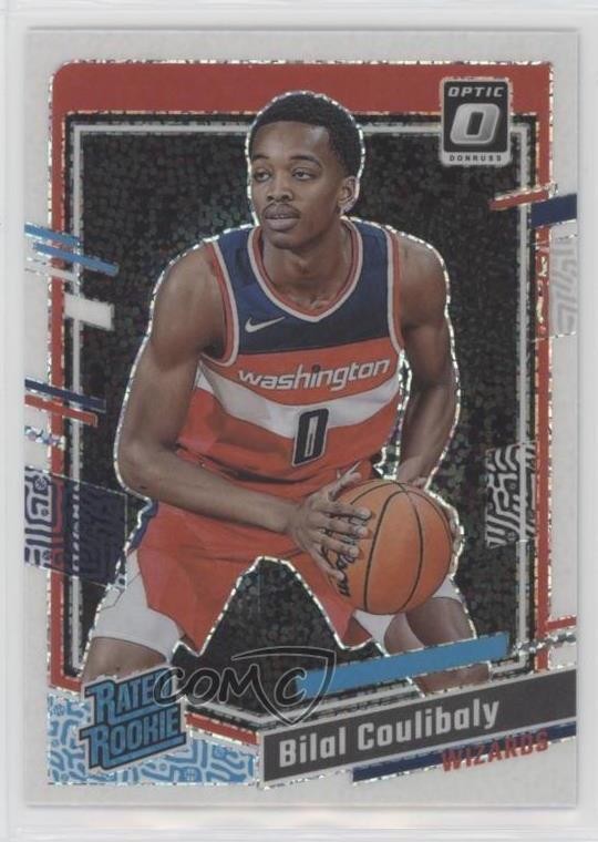 2023 Donruss Optic Rated White Sparkle Prizm Bilal Coulibaly #243 Rookie RC 00zd