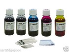 Zestaw atramentów uzupełniających do HP 27 28 Officejet 4315 3845xi 4215v FAX 1240 5x4oz/s/rękawice