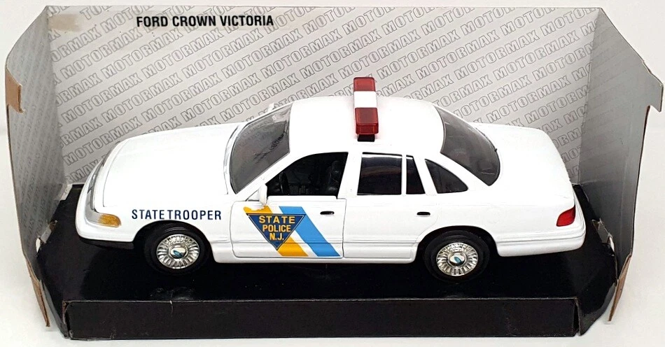 Motormax escala 1/24 76400 - Ford Crown Victoria - Policía Estatal de Nueva Jersey Foto 4 de 4
