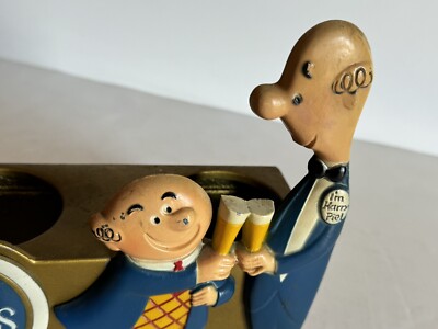 1956 Piels Light Beer Metal Harry & Bert Bar Adverting Bottle