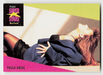 1991 Pro Set SuperStars MusiCards #28 Paula Abdul