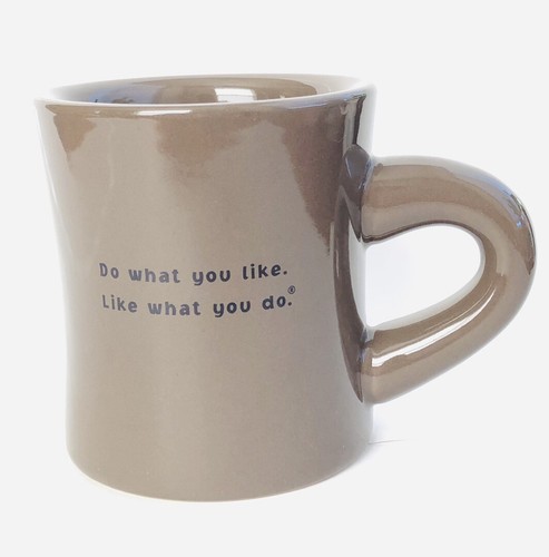 Life is Good Coffee Cup Mug Brown With Pink Heart Do What You Like 12oz - Picture 3 of 6
