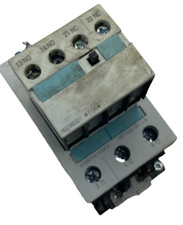 SIEMENS 3RT1036-1B MOTOR STARTER CONTACTOR, 3RH1921-1LA11 CONTACT BLOCK 10A 240V