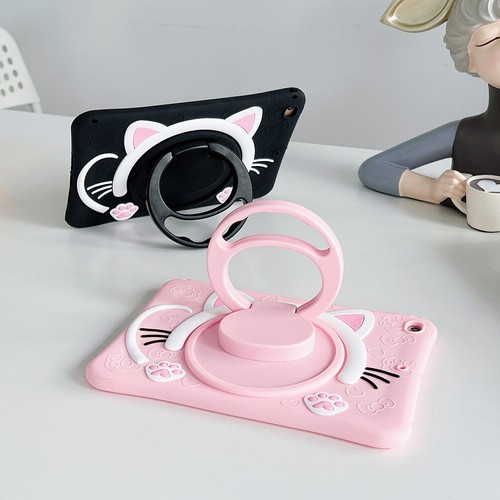 Shockproof Cat Stand Case For iPad 7th 8th 9th 10th Gen & 11th Gen A16 Kids Gift - Picture 17 of 36