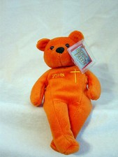 Legends of Faith - John Beanie Bear - Orange