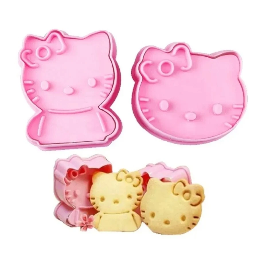 2-teiliges Set – Hello Kitty Anime Keksformen kawaii Keks Form backen - Bild 4 von 4