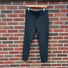 LOFT Dark Marled Gray Mid Rise Dress Pants Leggings