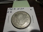 1953 - NSF - SD - Canada silver 50 cent - Canadian half dollar