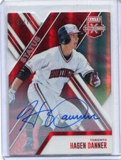 2017 Elite Extra Edition Status Red Die Cut Autographs Hagen Danner Auto 37/75