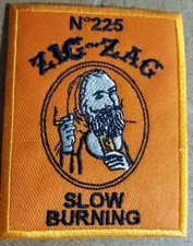 ZIG-ZAG rolling papers Marijuana 420 Patch 2 shades of orange approx 2.75X3.5"