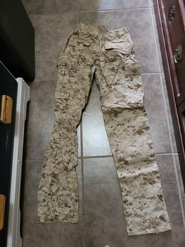 U.S.M.C. DESERT MARPAT DIGITAL CAMO TROUSERS Size SMALL LONG AMERICAN APPAREL - Picture 5 of 5