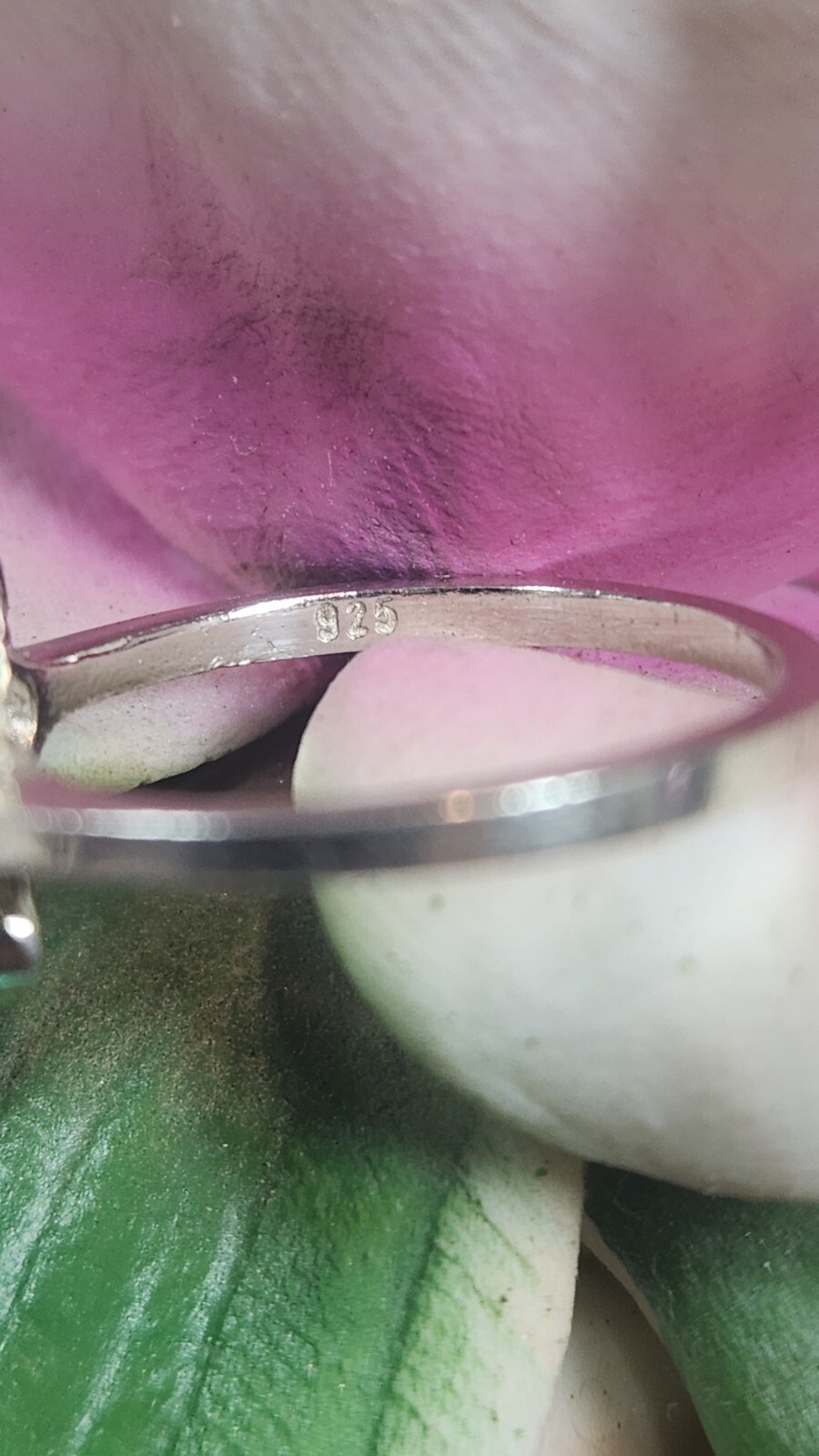 Purple Amethyst Flower Ring Solid Sterling Silver… - image 5