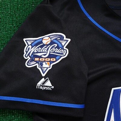 Mike Piazza New York Mets 2000 World Series Alt Black Men's (S-3XL