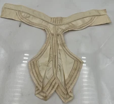 VINTAGE SIBLEY LINDSAY & CURR CO Beige Silk Lace Collar Ascot