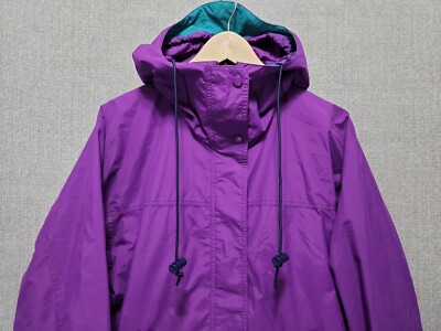 Vintage Eddie Bauer Womens Small Purple Colorblock Vented