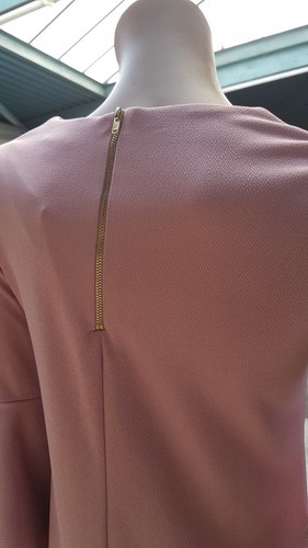 NEW MISS SELFRIDGE Pink dress with bell sleeves size UK 8 - Picture 5 of 6