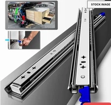 AOLISHENG 1 Pr Heavy Duty Drawer Slides 24" 230 lb Capacity~Full Extension/Lock